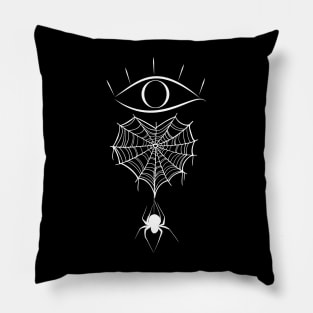 Eye Heart Spiders Pillow