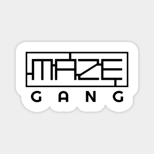 Maze Gang Typography Magnet