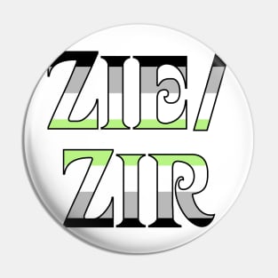 Agender Zie/Zir Pin