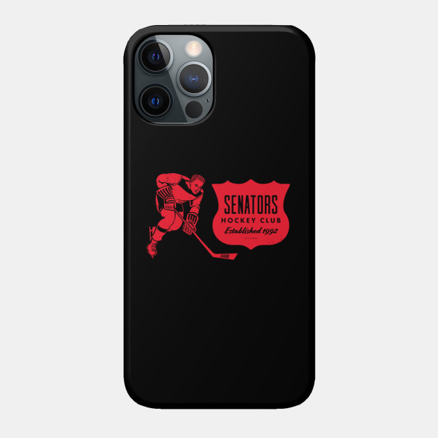 Vintage Hockey - Ottawa Senators (Red Senators Wordmark) - Ottawa Senators - Phone Case