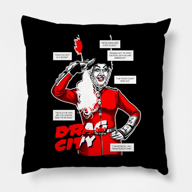 The Dame Pillow by DragCityComics