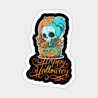 Funny Halloween Skeleton Magnet