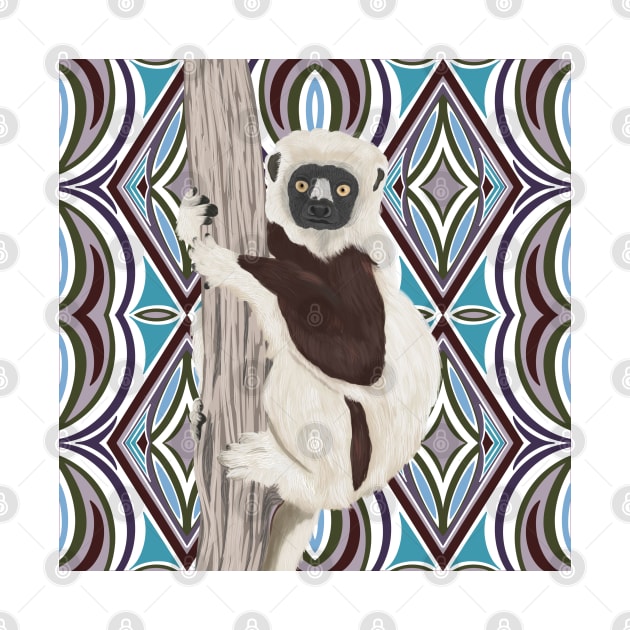 Sifaka Lemur | Cute Lemur | Lemur Lover Gift by Suneldesigns