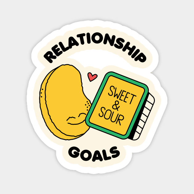 Relationship goals nuggets and sweet and sour sauce Magnet by Nora Gazzar