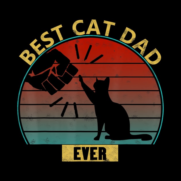 Best Cat Dad Ever Bump For Cat Lover Basic by StuSpenceart