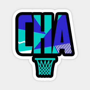 Throwback Charlotte Basketball Magnet