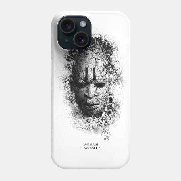 Black MASK with Pidgin text Phone Case by KEISIEN