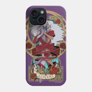 Lotura Tarot : Lovers Card Design Phone Case