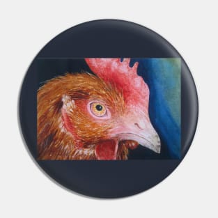 Chookie Watercolour Painting Pin