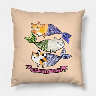 Mer-Kitty Party Pillow