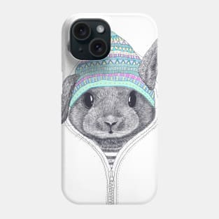 Bunny in a hood Phone Case