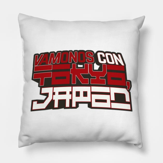 Let's go to Tokyo, Japan. Pillow by CERO9