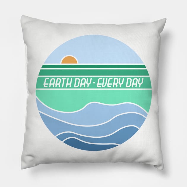 Earth Day Every Day Pillow by PrintablesPassions