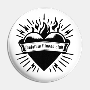 Invisible Illness Club Pin