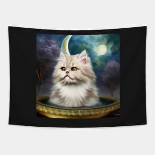 White Persian Cat Tapestry