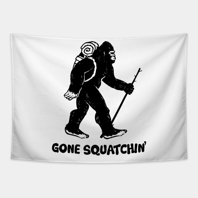 Gone Squatchin' Tapestry by JameMalbie