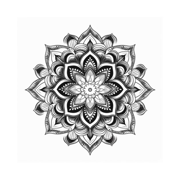 red and black Mandala by InspirationalDesign