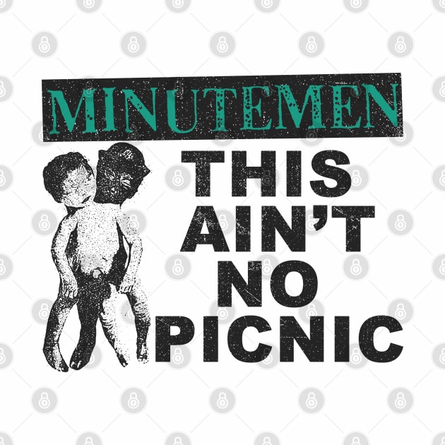 vintage  minutemen punk art by psninetynine