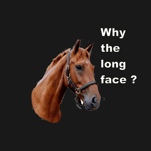 Why the long face Funny Horse TShirt TeePublic