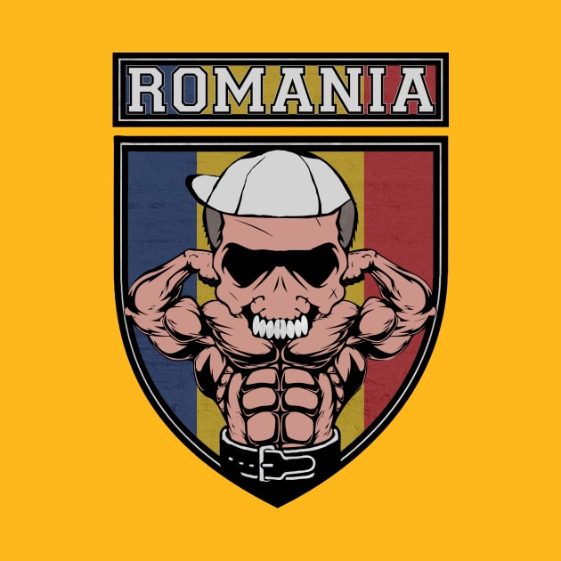 Romania Power Muscle flag by Jakavonis