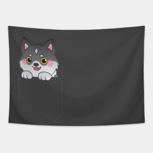 Puppy Torgal in a Pocket | FFXVI Final Fantasy 16 | Light Colors Tapestry