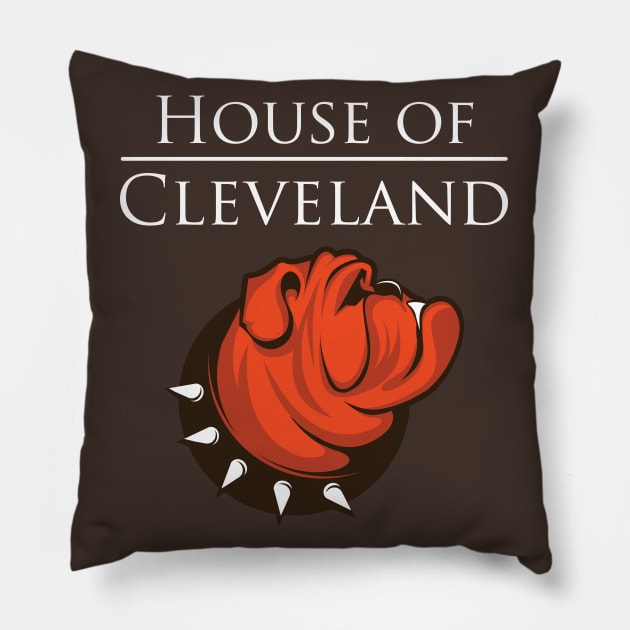 House of Cleveland Pillow by SteveOdesignz