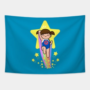 Super Kawaii Gymnast Tapestry