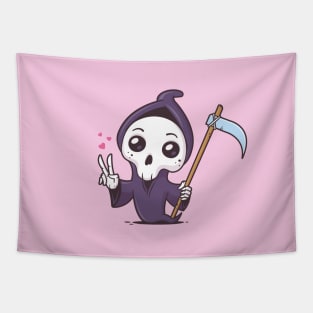 Kawaii Grim Reaper Tapestry