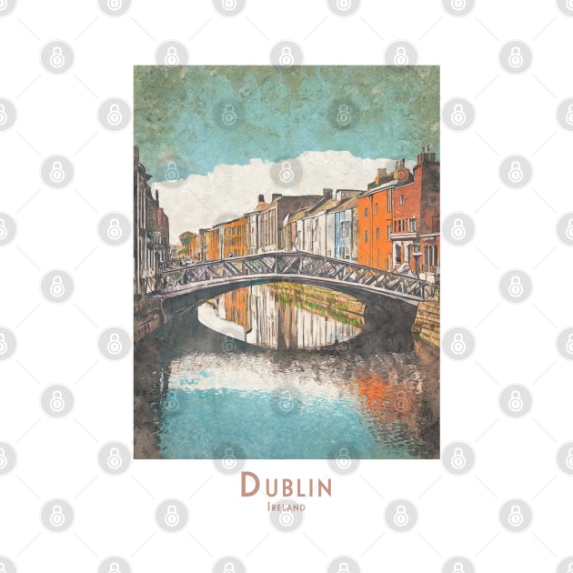 Vintage Dublin Ha'penny Bridge by POD24