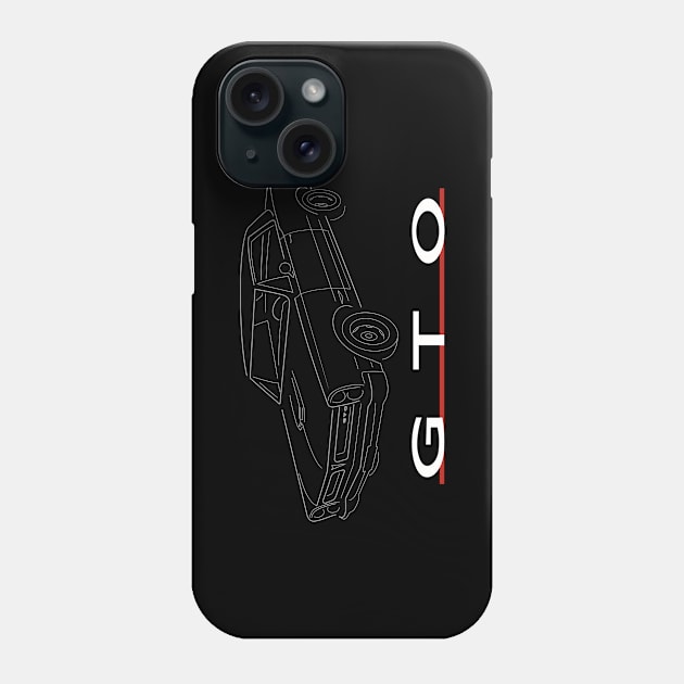 1965 Pontiac GTO - 3/4 View Phone Case by earth angel