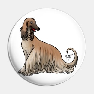 Afghan Hound Red Pin