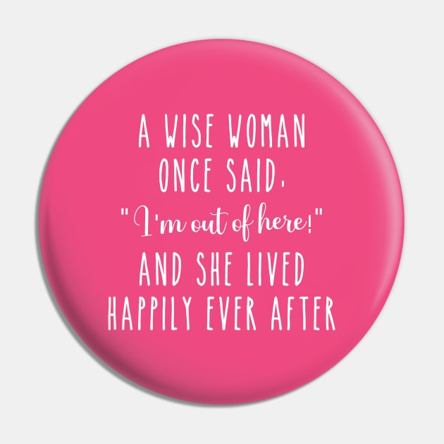 Funny Leaving Gift Pin by LaurenElin