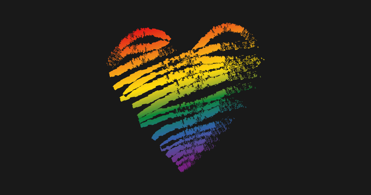 Lgbt Gay Lesbian Pride Month Heart Flag Pride Posters And Art Prints Teepublic