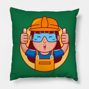 Engineer Woman Pillow