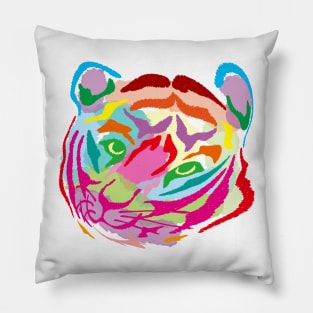 Colorful Tiger Pillow