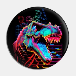 T-Rex Neon ROAR! Pin