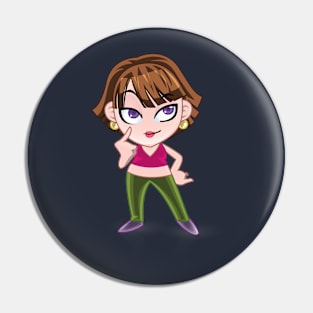beautiful girls - cartoon character for young girls (choose your twin) Pin