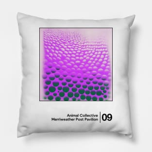 Animal Collective / Minimal Graphic Design Tribute Pillow