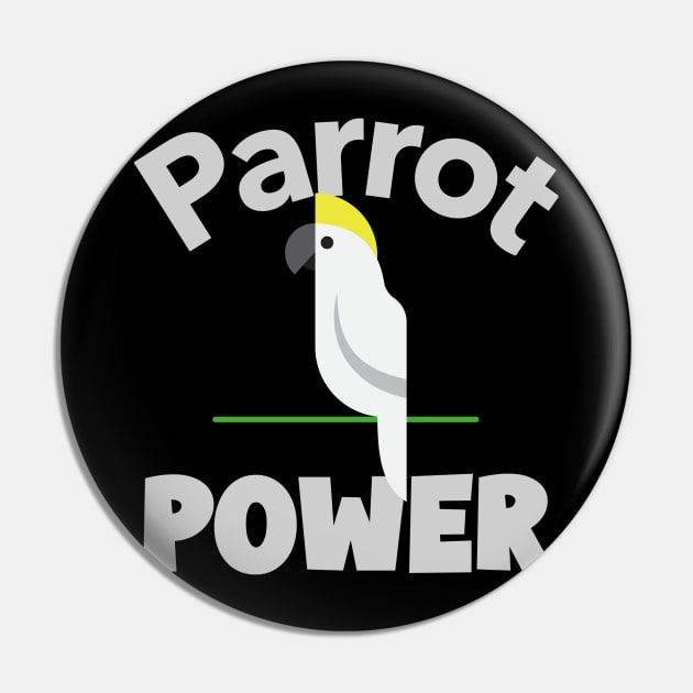 Parrot Power Cockatoo Bird, Love for birds, Inspirational Quote Pin by TatianaLG