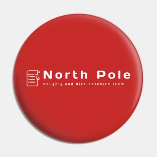 North Pole: Naughty and Nice Research Team Pin