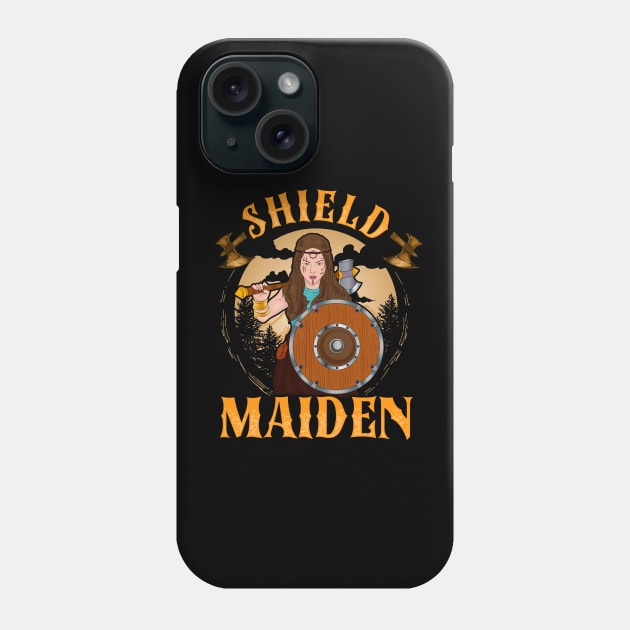 Shield Maiden Female Viking Warrior Norse Myth Phone Case by theperfectpresents