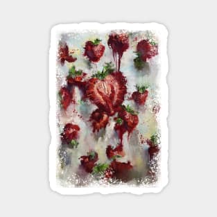 Strawberry painting Magnet