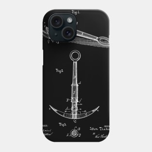 Anchor Vintage Patent Hand Drawing Phone Case