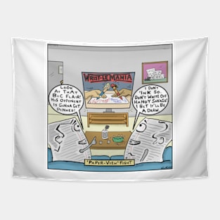 Paper View Fight Tapestry