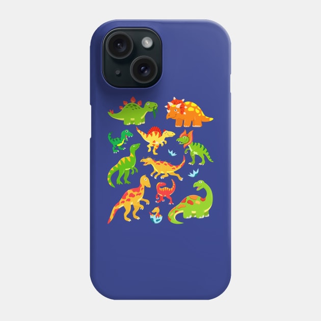 Cute Dinos for Kids Phone Case by samshirts