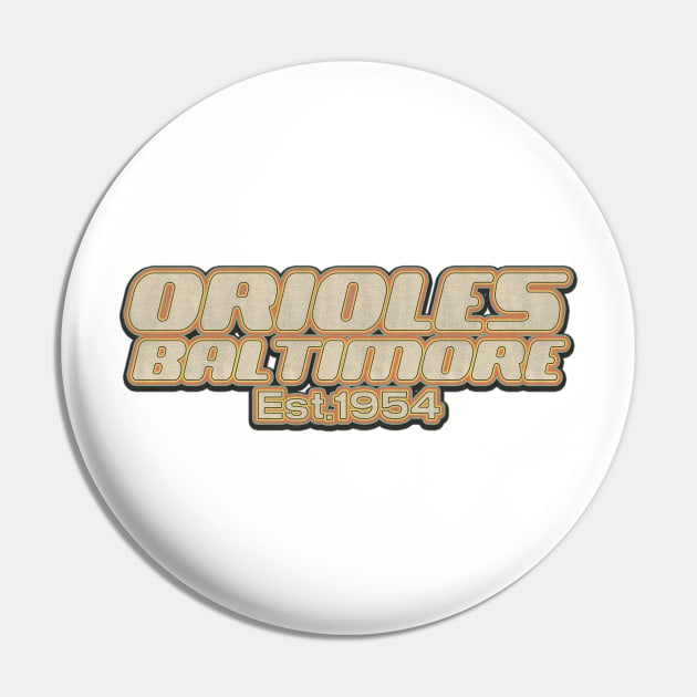Zluenhurf Baltimore Orioles | Old Style Vintage Pin