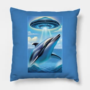 UFO Dolphin Pillow