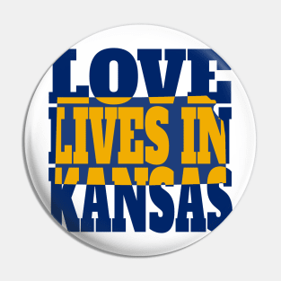 Love Lives in Kansas Pin