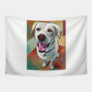 Mesa the Blond Labrador by Robert Phelps Tapestry