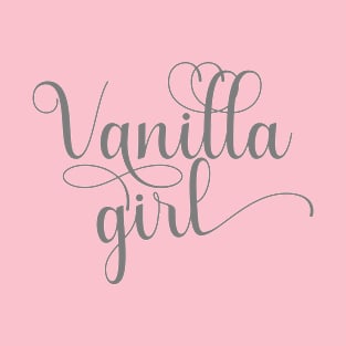 Vanilla Girl Trendy Chic Relax Hip Statement T-Shirt